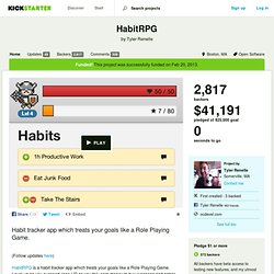 HabitRPG by Tyler Renelle