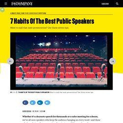 7 Habits Of The Best Public Speakers