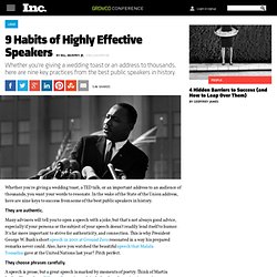 9 Habits of Highly Effective Speakers