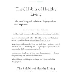 » The 8 Habits of Healthy Living