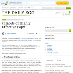 7 Habits of Highly Effective Copy
