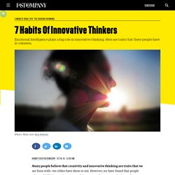 7 Habits Of Innovative Thinkers