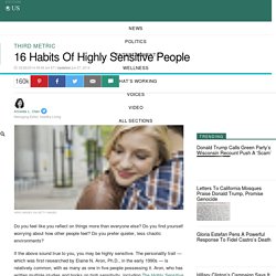 16 Habits Of Highly Sensitive People