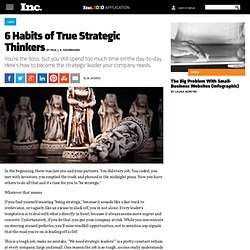 6 Habits of True Strategic Thinkers