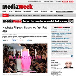 Hachette Filipacchi launches first iPad app