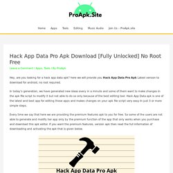 Hack App Data Pro Apk Download [Fully Unlocked] No Root Free