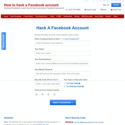 How to hack Facebook passwords - Learntohack.co.uk