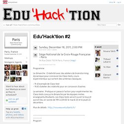 Edu'Hack'tion #2 - Paris, France