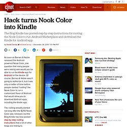 Hack turns Nook Color into Kindle