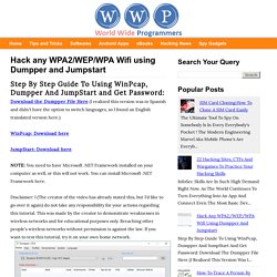 Hack any WPA2/WEP/WPA Wifi using Dumpper and Jumpstart