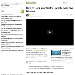 How to Hack Your Wii for Homebrew in Five Minutes