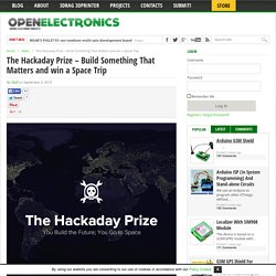 The Hackaday Prize – Build Something That Matters and win a Space Trip