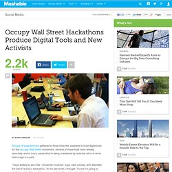 Occupy Wall Street Hackathons Produce Digital Tools and New Activists