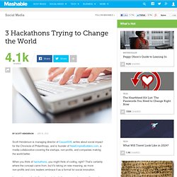 3 Hackathons for Social Good