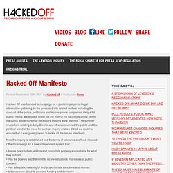 Hacking inquiry - Hacked off