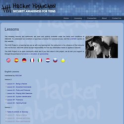 Hacker Highschool - Lessons