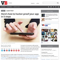 Here's how to hacker-proof your app in 5 steps