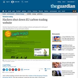 Hackers shut down EU carbon-trading website