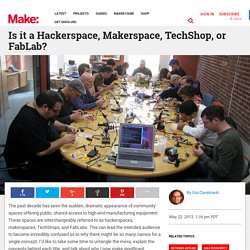 Is it a Hackerspace, Makerspace, TechShop, or FabLab?
