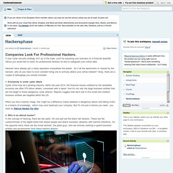 Hiring a professional hacker for your business
