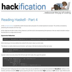 Rediscover the Joy of Coding :: Reading Haskell – Part 4
