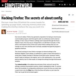Hacking Firefox: The secrets of about:config