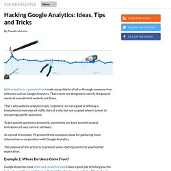 Hacking Google Analytics: Ideas, Tips and Tricks