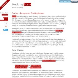 Hacking Scala - Scalaz - Resources For Beginners