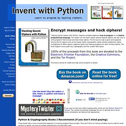 Hacking Secret Ciphers with Python