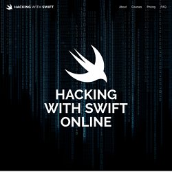 Hacking with Swift – learn to code iPhone and iPad apps with free Swift 3 tutorials