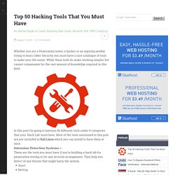 Top 50 Hacking Tools That You Must Have