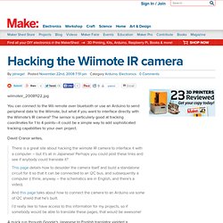 Hacking the Wiimote IR camera