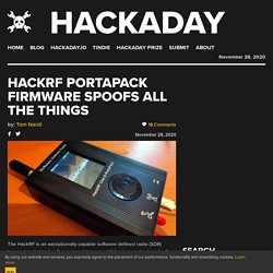 HackRF PortaPack Firmware Spoofs All The Things