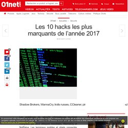 Les 10 hacks les plus marquants de l’année 2017
