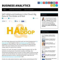 SAP HANA and Hadoop in the Cloud