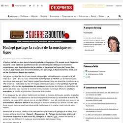 Hadopi partage la valeur de la musique en ligne