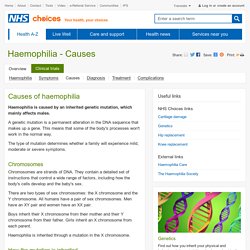 Haemophilia - Causes