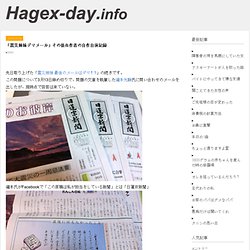 「震災姉妹デマメール」その後＆作者の自作自演記録 - Hagex-day.info