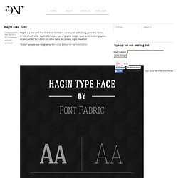 Hagin Free Font by Fontfabric