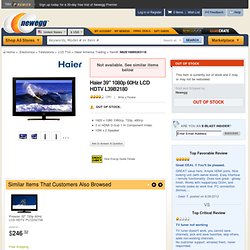 Haier 39" 1080p 60Hz LCD HDTV L39B2180
