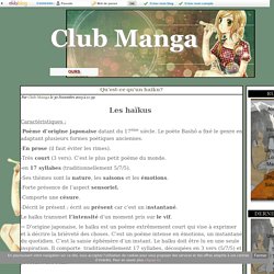 Haïkus - Club Manga