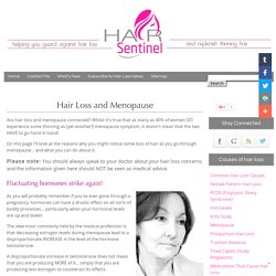 Hair Loss and Menopause - What's the Connection
