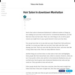 Hair Salon In downtown Manhattan