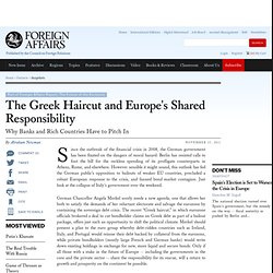 The Greek Haircut and Europe's Shared Responsibility