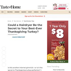 Could a Hairdryer Be the Secret to the Best-Ever Thanksgiving Turkey?