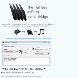 The Hairless MIDI<->Serial Bridge