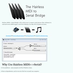 The Hairless MIDI<->Serial Bridge