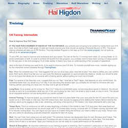 Hal Higdon Training Programs