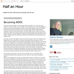 Half an Hour: Becoming MOOC