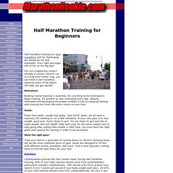 Half marathon training